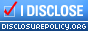 disclosure policy badge