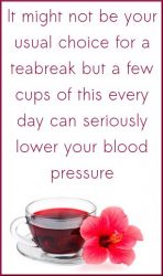 hibiscus tea can lower your blood pressure